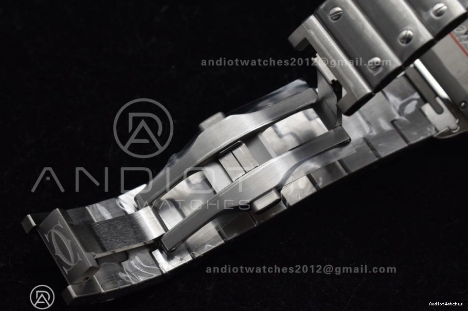 Dial 1:1 Youthful Edition Cartier 1057 de Bracelet BVF Green SmartLinks on 40mm MIYOTA SS Best Santos 1215